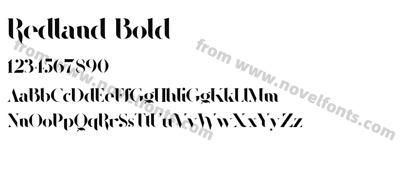 Redland BoldPreview