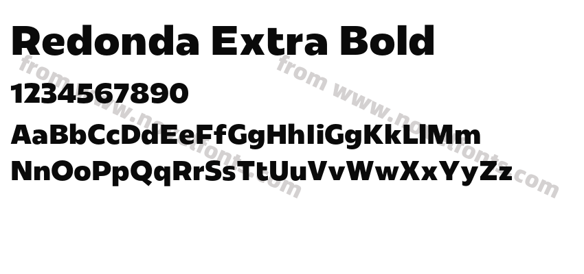 Redonda Extra BoldPreview