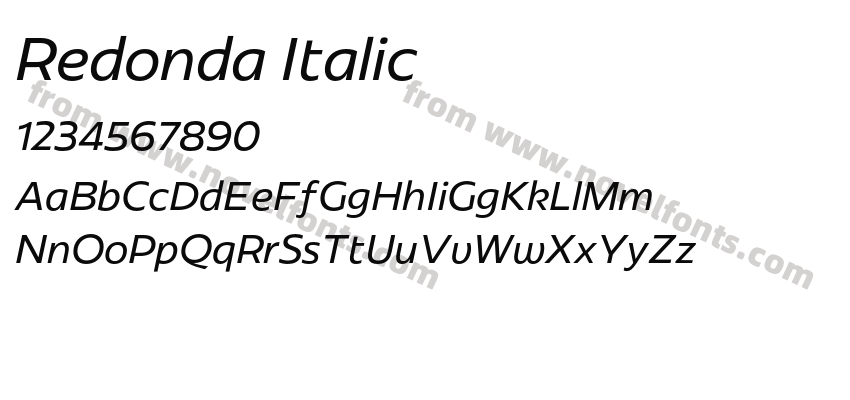 Redonda ItalicPreview