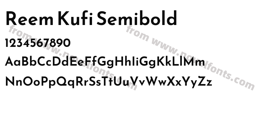 Reem Kufi SemiboldPreview