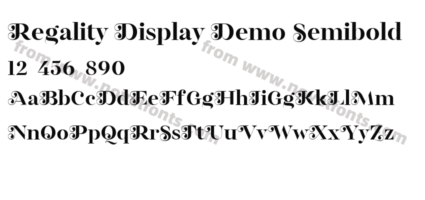 Regality Display Demo SemiboldPreview