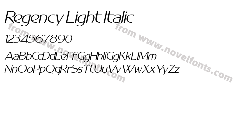 Regency Light ItalicPreview