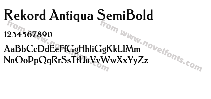 Rekord Antiqua SemiBoldPreview