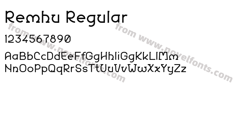 Remhu RegularPreview