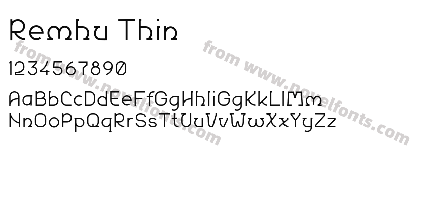 Remhu ThinPreview