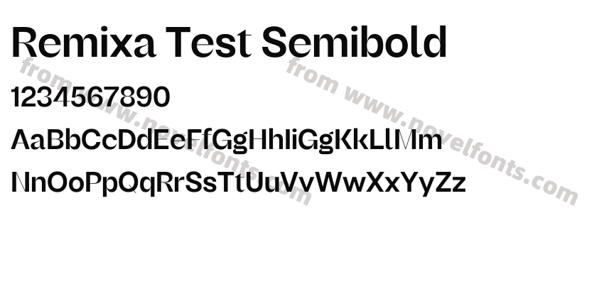 Remixa Test SemiboldPreview