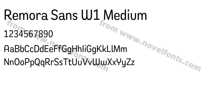 Remora Sans W1 MediumPreview