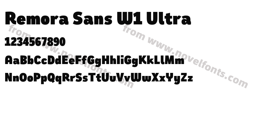 Remora Sans W1 UltraPreview
