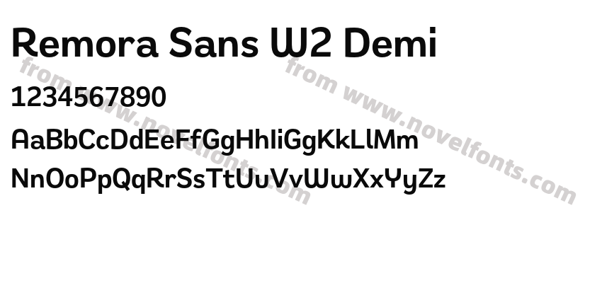 Remora Sans W2 DemiPreview