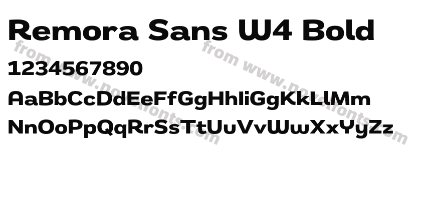 Remora Sans W4 BoldPreview