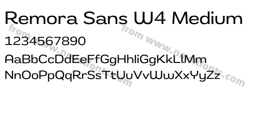 Remora Sans W4 MediumPreview