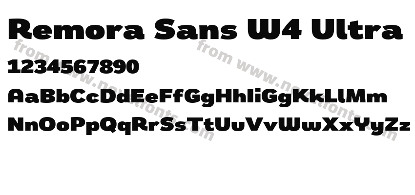 Remora Sans W4 UltraPreview