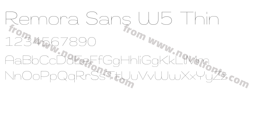 Remora Sans W5 ThinPreview