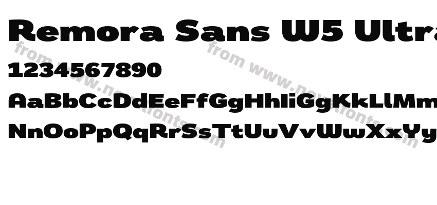 Remora Sans W5 UltraPreview