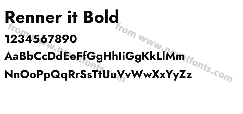 Renner it BoldPreview