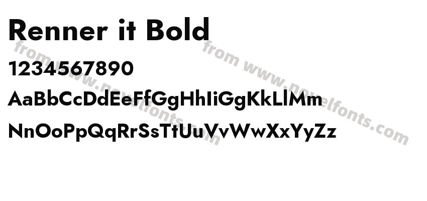 Renner it BoldPreview
