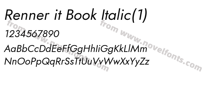 Renner it Book Italic(1)Preview