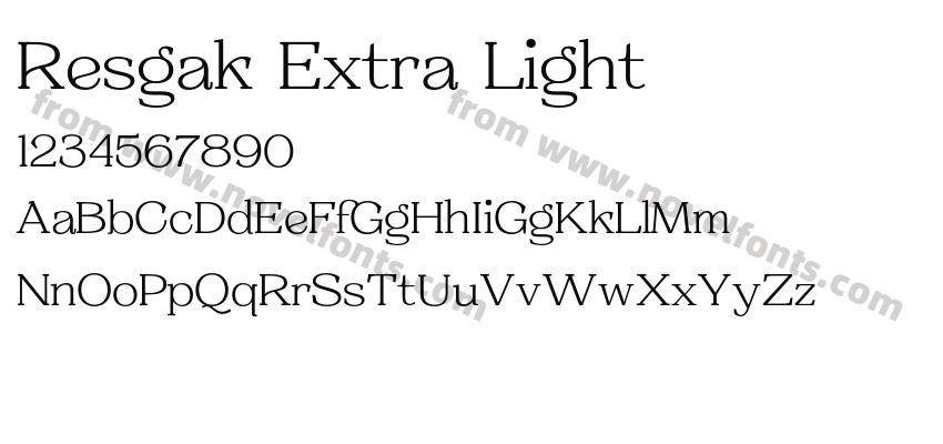 Resgak Extra LightPreview