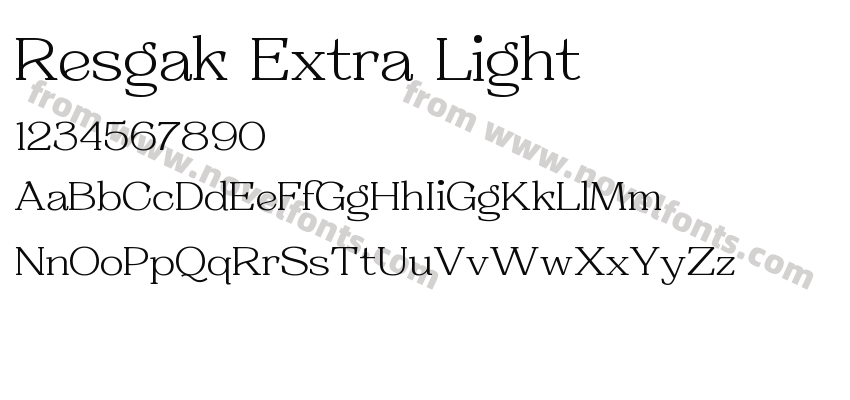 Resgak Extra LightPreview