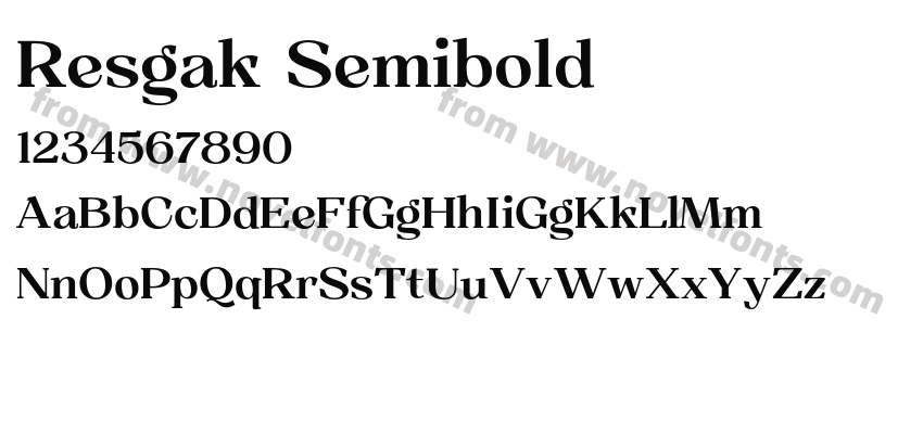 Resgak SemiboldPreview
