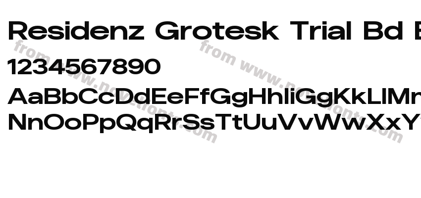 Residenz Grotesk Trial Bd Exra WiPreview