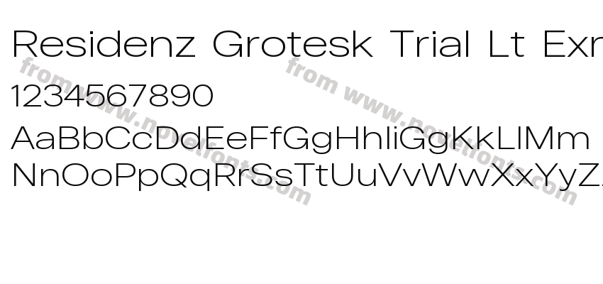 Residenz Grotesk Trial Lt Exra WiPreview