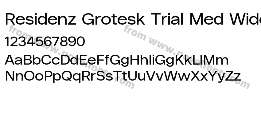 Residenz Grotesk Trial Med WidePreview