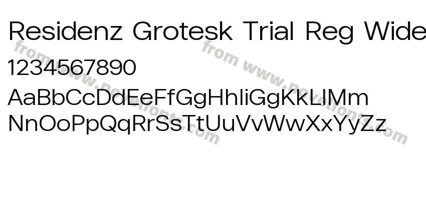 Residenz Grotesk Trial Reg WidePreview