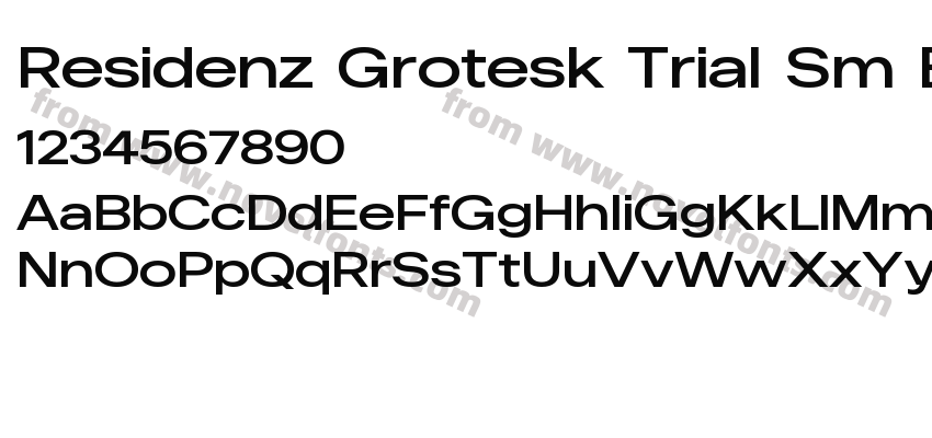 Residenz Grotesk Trial Sm Exra WiPreview