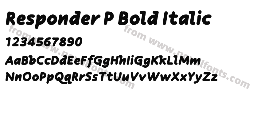 Responder P Bold ItalicPreview