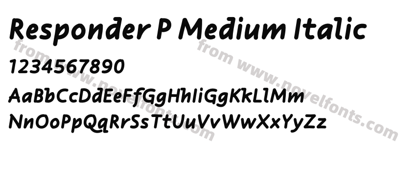 Responder P Medium ItalicPreview