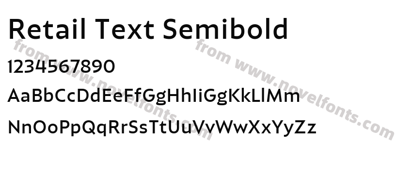Retail Text SemiboldPreview