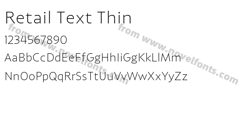 Retail Text ThinPreview