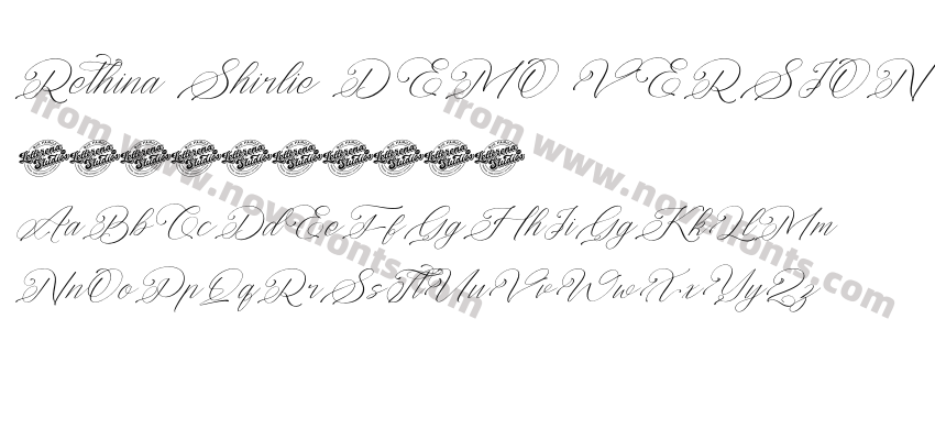 Rethina Shirlie DEMO VERSION ItalicPreview