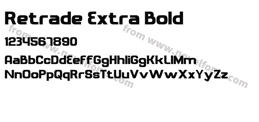 Retrade Extra BoldPreview