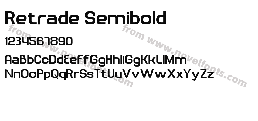 Retrade SemiboldPreview