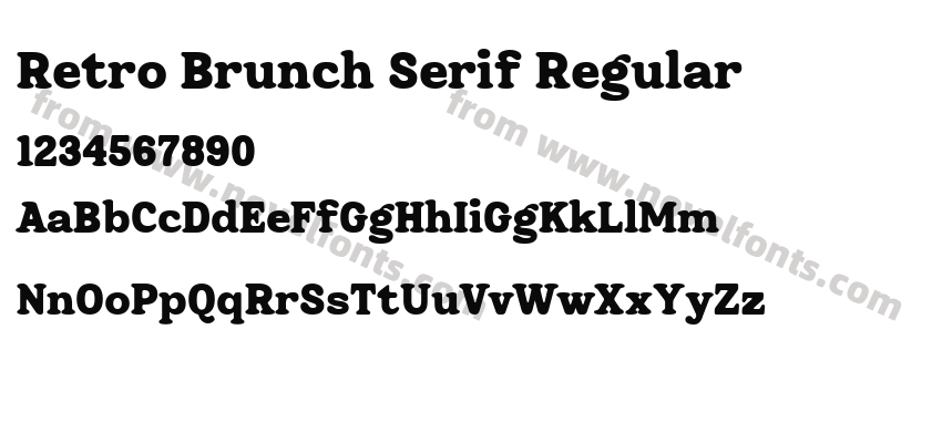 Retro Brunch Serif RegularPreview
