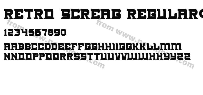 Retro Screag RegularPreview