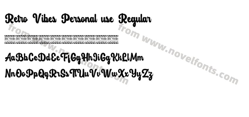 Retro Vibes Personal use RegularPreview