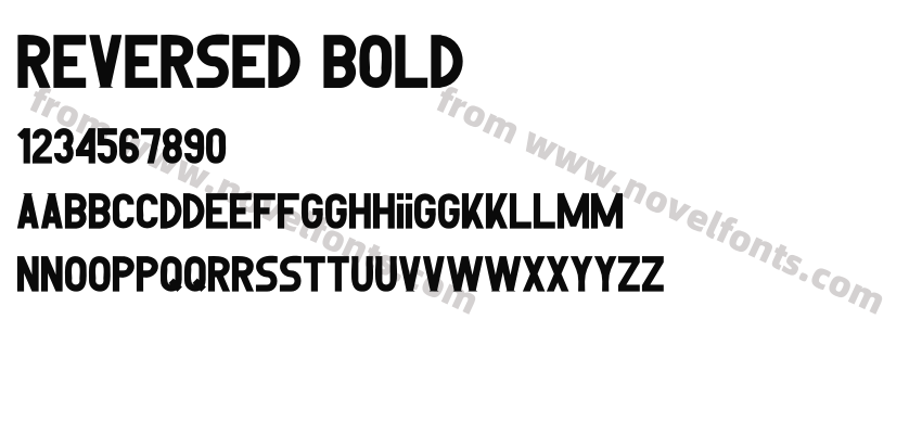 Reversed BoldPreview