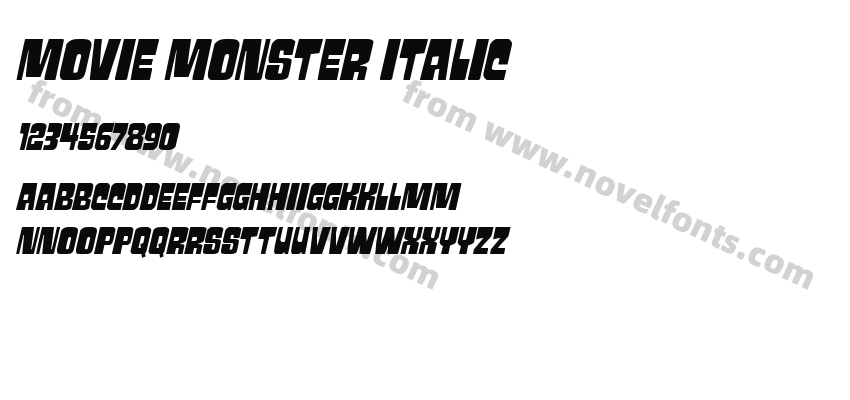 Movie Monster ItalicPreview