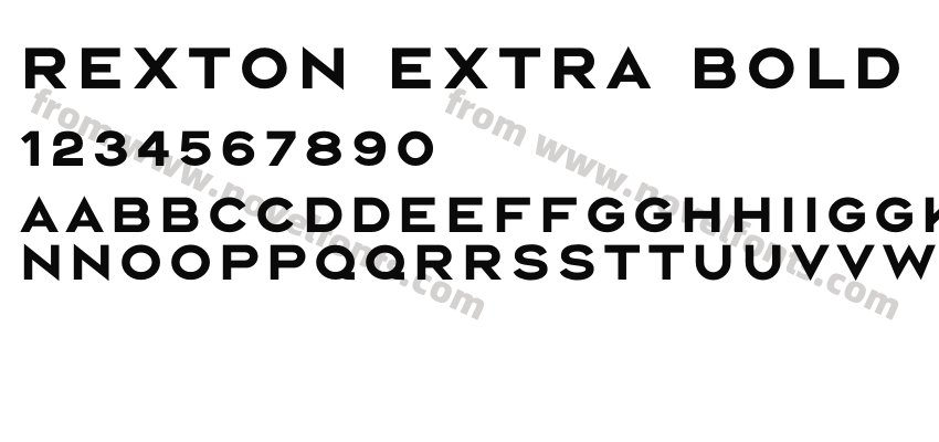 Rexton Extra Bold Extra BoldPreview