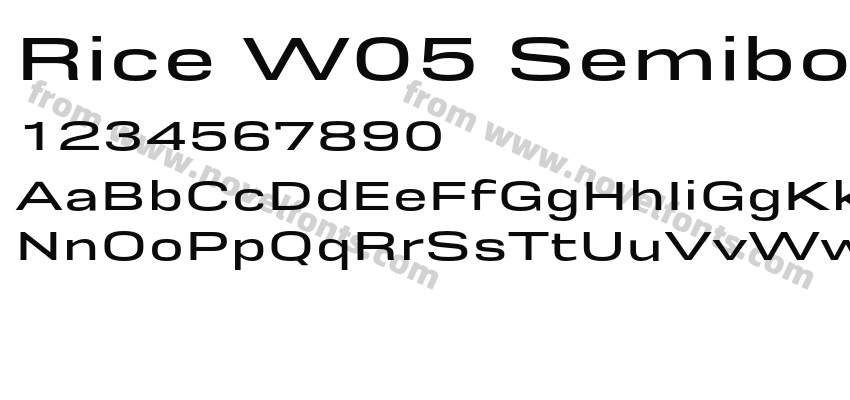 Rice W05 Semibold WidePreview