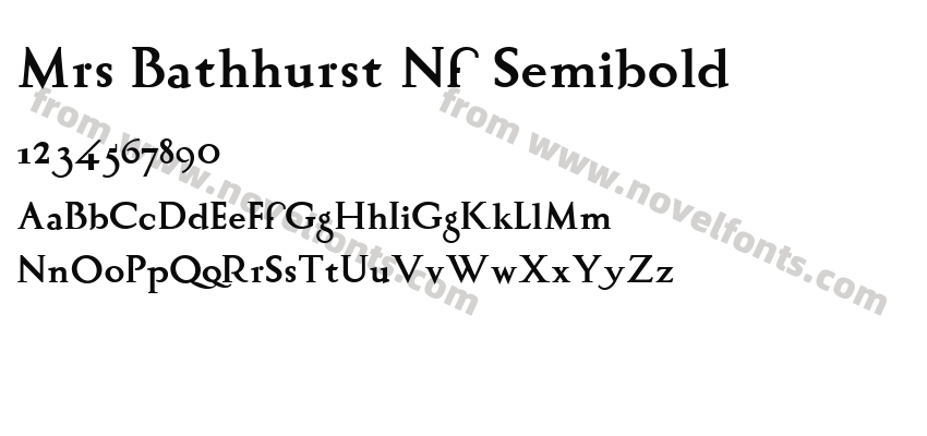 Mrs Bathhurst Nf SemiboldPreview