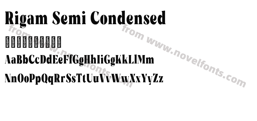 Rigam Semi CondensedPreview