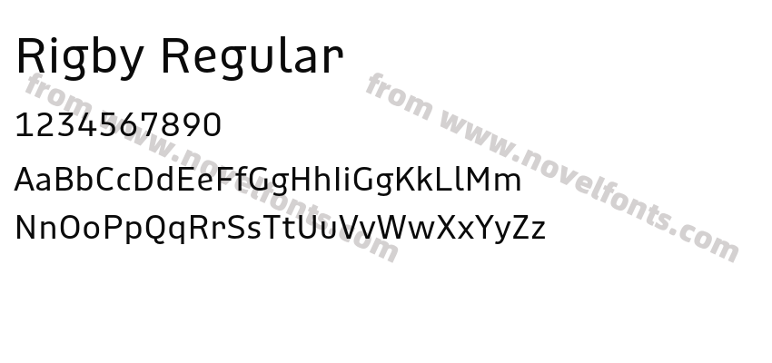 Rigby RegularPreview