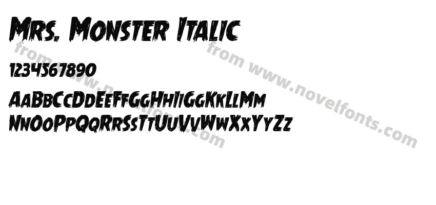 Mrs. Monster ItalicPreview