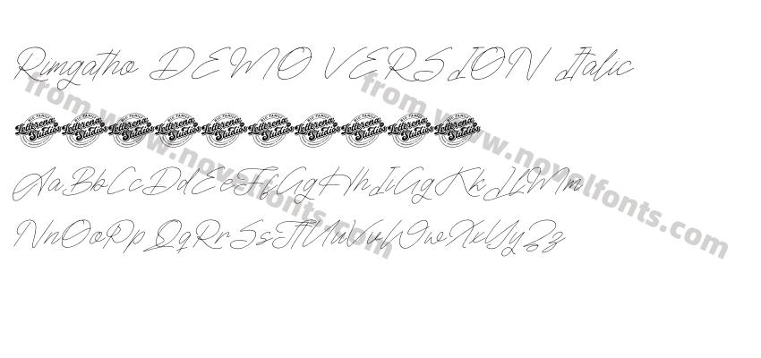 Rimgatho DEMO VERSION ItalicPreview