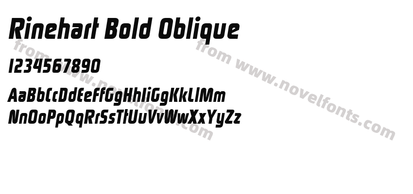 Rinehart Bold ObliquePreview