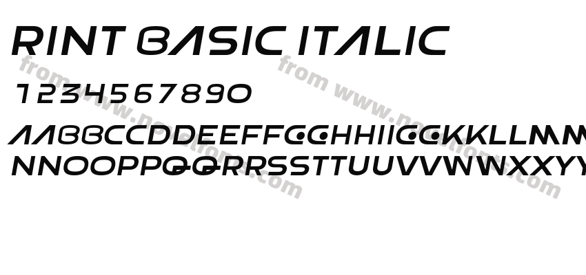 Rint Basic ItalicPreview